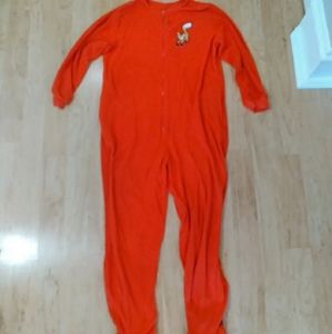 XXL Womens Footie Pajama Fox Onesie